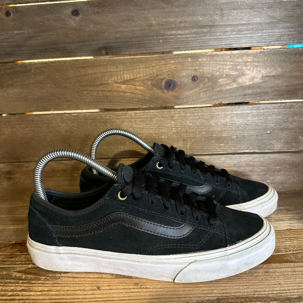 Womens Vans Style 36 Skateboarding Suede Black Low Sneakers Shoes Size 7.5 M GUC